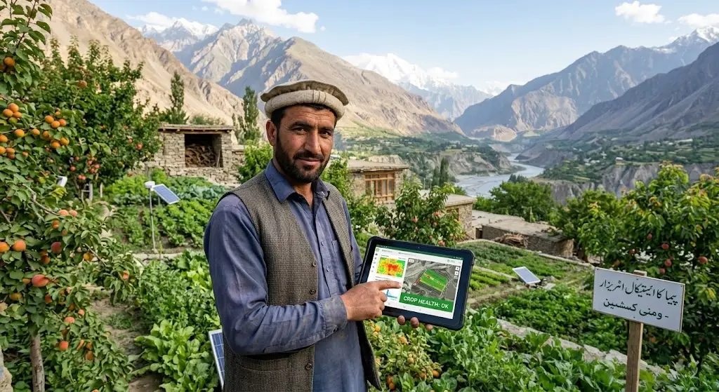 Farmer in field